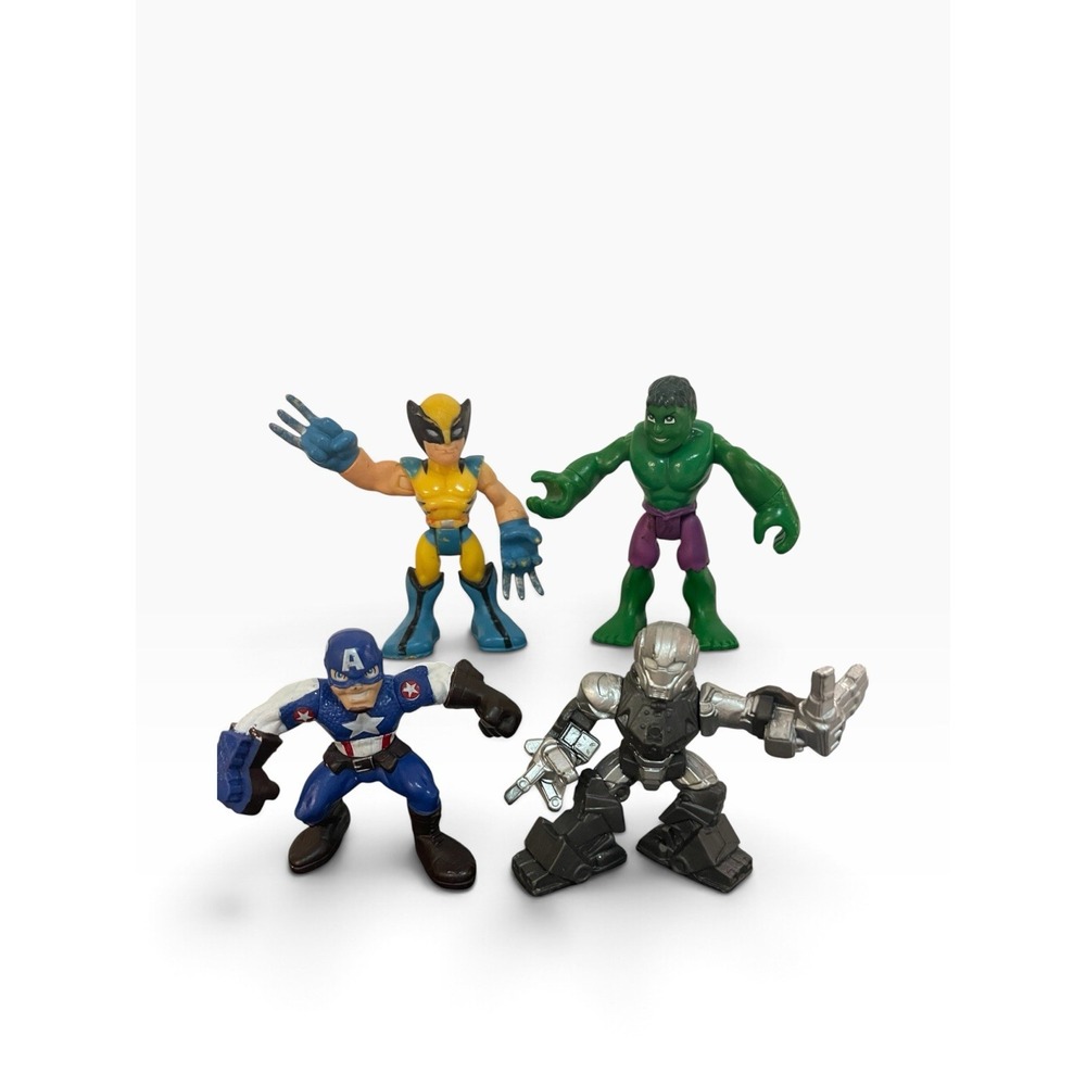 Hasbro Hero Squad Marvel Mini Action Figures Lot Of 4
